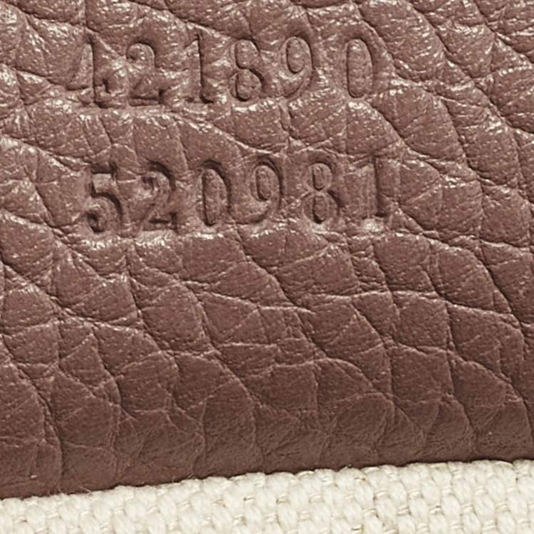 Pre Owned Gucci GG Marmont Medium Old Rose Leather Top Handle Bag