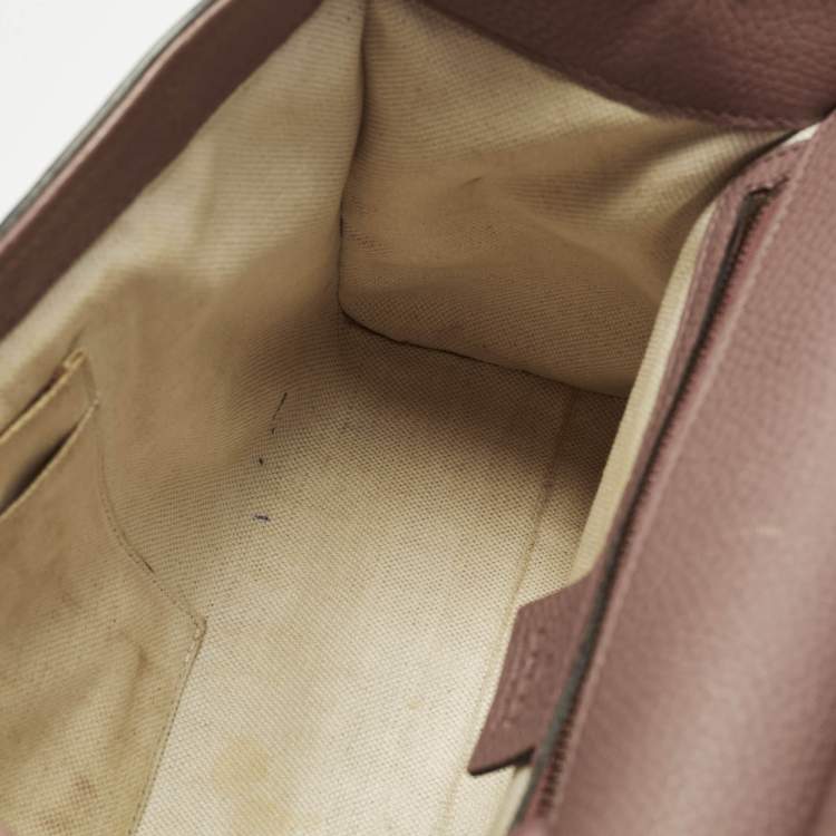 Pre Owned Gucci GG Marmont Medium Old Rose Leather Top Handle Bag