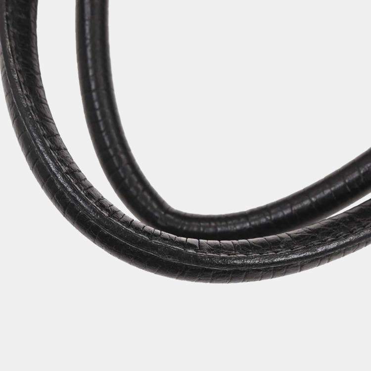 مملوكة مسبقًا Gucci Black GG Horsebit Handbag