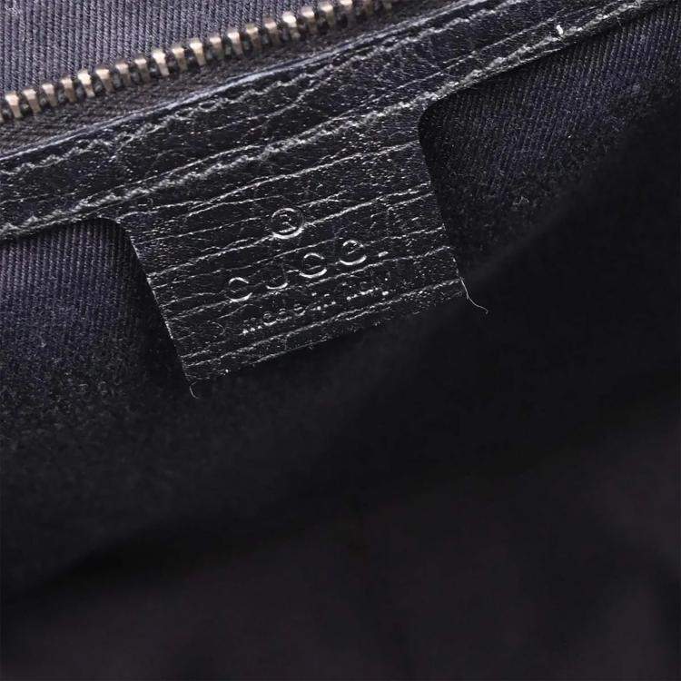 مملوكة مسبقًا Gucci Black GG Horsebit Handbag