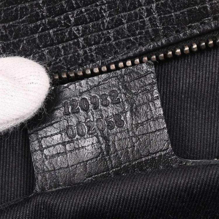 مملوكة مسبقًا Gucci Black GG Horsebit Handbag