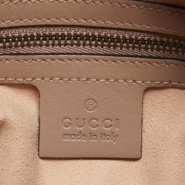 Pre Owned Gucci GG Marmont Camera Old Rose Matelasse Leather Shoulder Bag