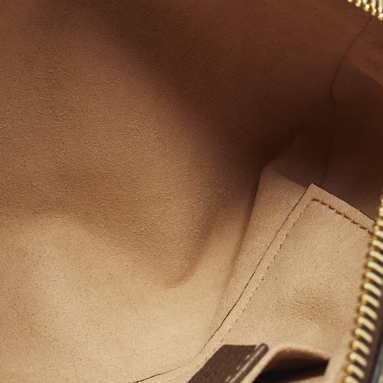 Pre Owned Gucci Ophidia Mini Beige/Brown GG Supreme Canvas and Leather Crossbody Bag