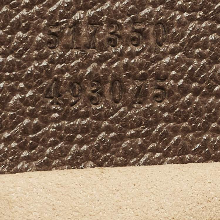 Pre Owned Gucci Ophidia Mini Beige/Brown GG Supreme Canvas and Leather Crossbody Bag