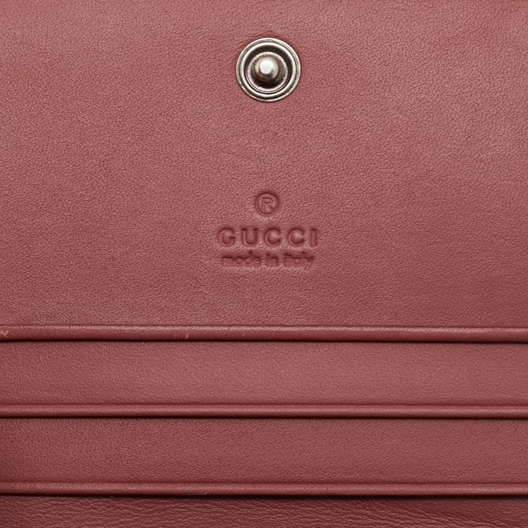 Pre Owned Gucci Multicolor GG Supreme Blooms Canvas Card Case