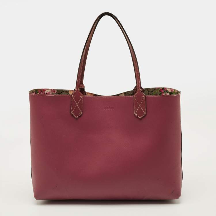 مملوكة مسبقًا Gucci Reversible Old Rose/Beige GG Supreme Canvas Tote