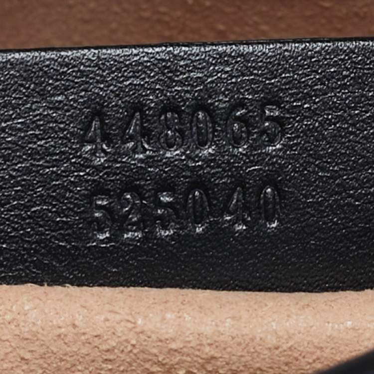 Pre Owned Gucci GG Marmont Mini Black Matelassé Leather Camera Bag