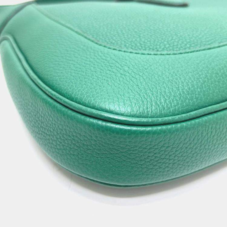 Pre Owned Gucci Jackie 1961 Small 2-Way Shoulder Bag Leather Green
