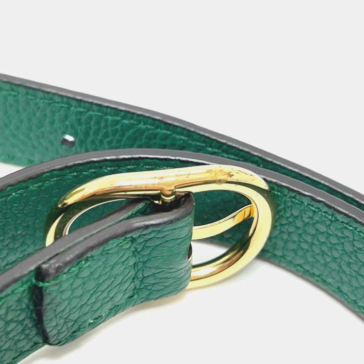 Pre Owned Gucci Jackie 1961 Small 2-Way Shoulder Bag Leather Green