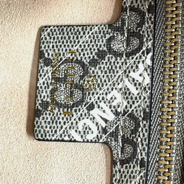 Pre Owned Gucci Balenciaga The Hacker Project Jackie 1961 2-Way Handbag In Gg Supreme Canvas Beige