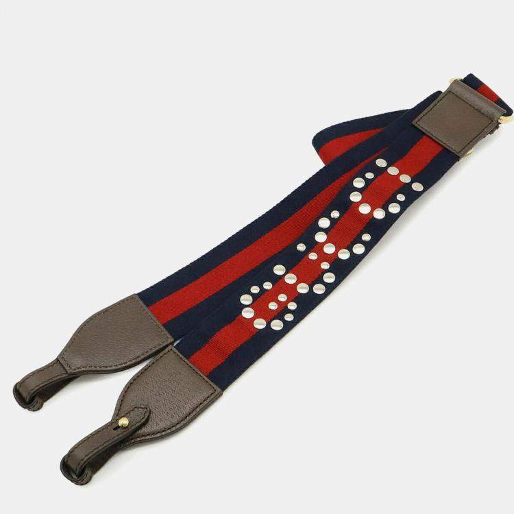 Pre Owned Gucci Ophidia Gg Supreme Small Shoulder Bag With Web Stripe Strap And Clutch In Beige Pvc