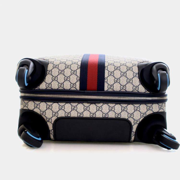Pre Owned Gucci 40 GG Supreme Rolling Luggage
