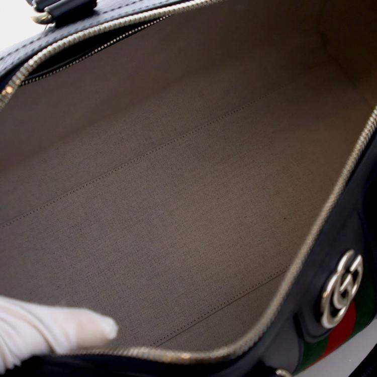 Pre Owned Gucci Medium Calfskin Savoy Duffle