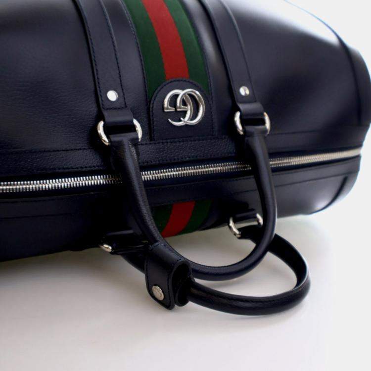 Pre Owned Gucci Medium Calfskin Savoy Duffle