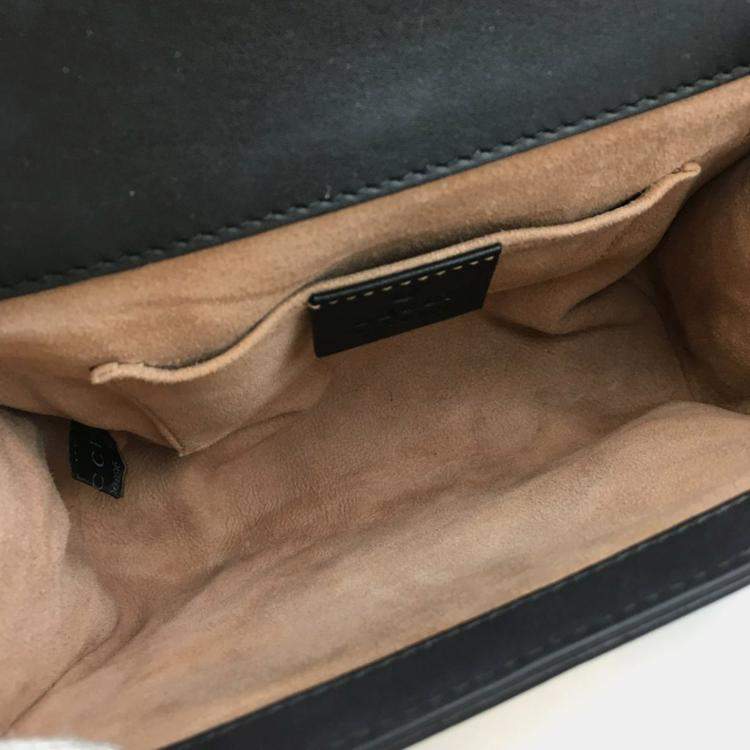 Pre Owned Gucci Small Studded Padlock Bag