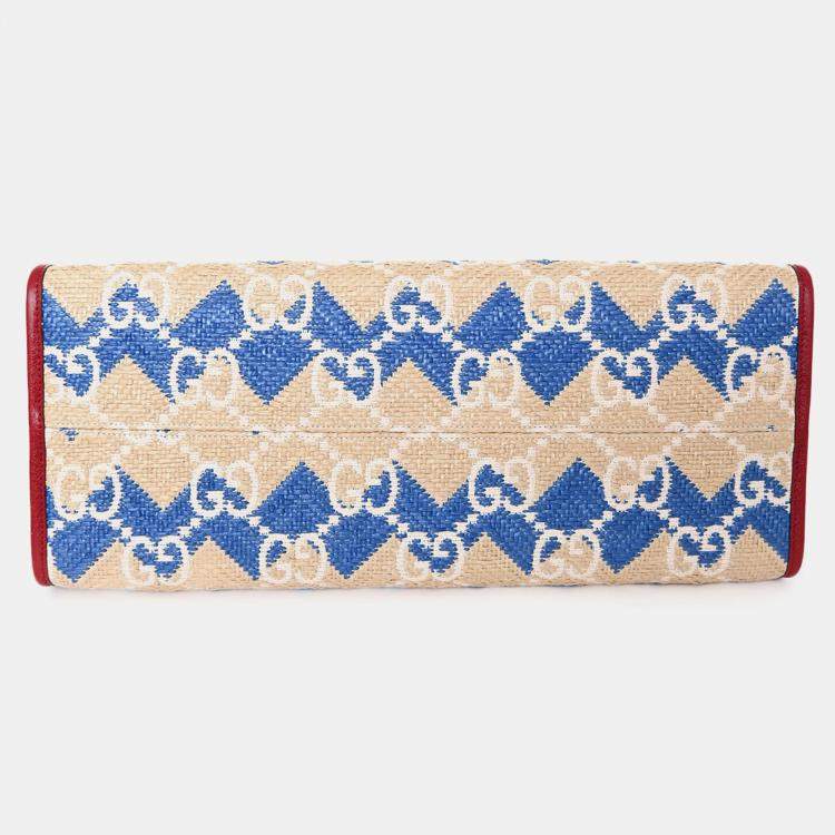 Pre Owned Gucci X Hamptons Limited Edition Canvas GG Tote with Strap