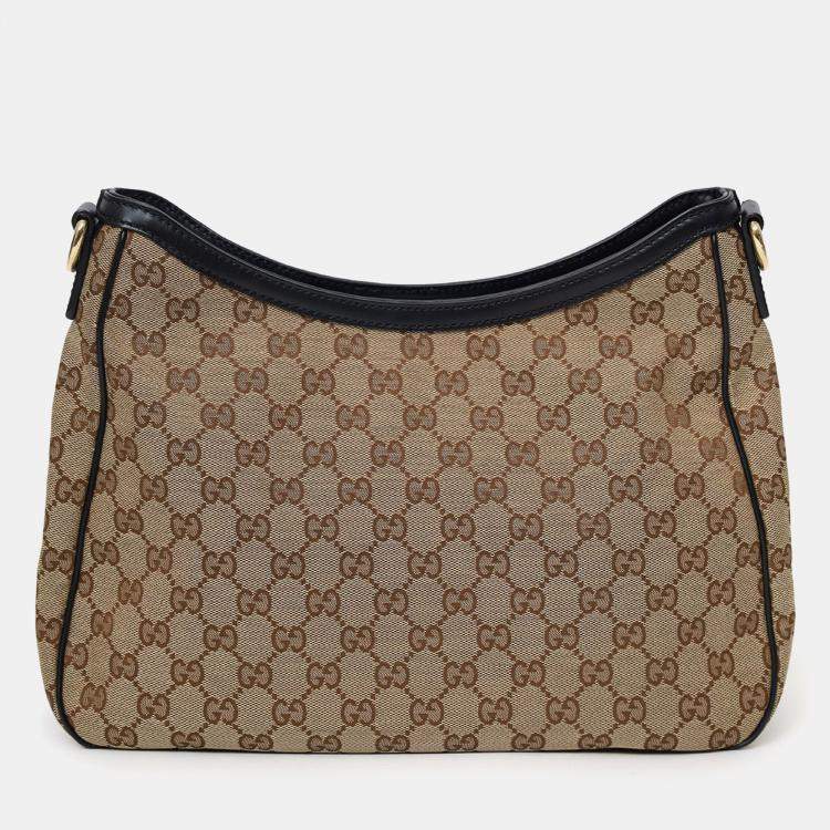 Pre Owned Gucci Canvas Web Sherry Shoulder Bag