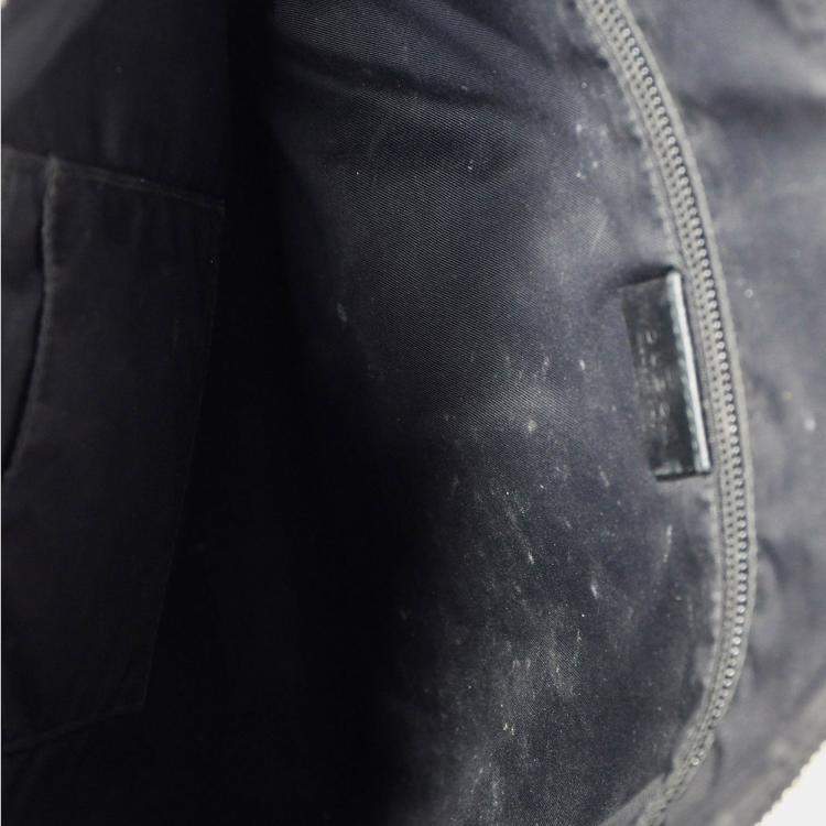 Pre Owned Gucci Brown/Black Canvas/Leather GG Supreme Messenger Bag