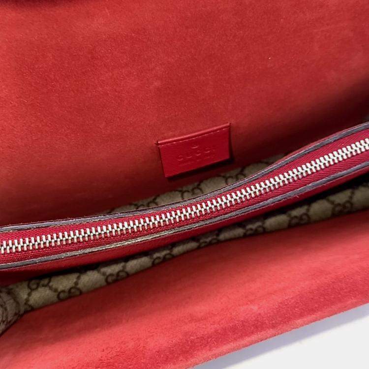 Pre Owned Gucci Beige PVC Dionysus Chain Shoulder Bag (400249)