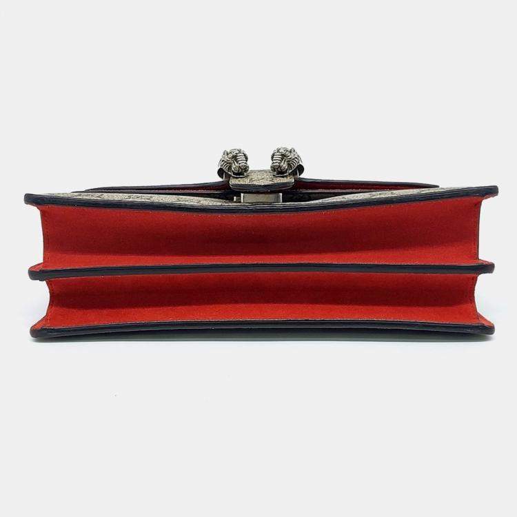 Pre Owned Gucci Beige PVC Gucci Dionysus Chain Shoulder Bag (400249)