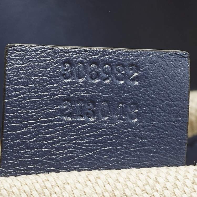 Pre Owned Gucci Soho Chain Medium Purple Patent Leather Tote