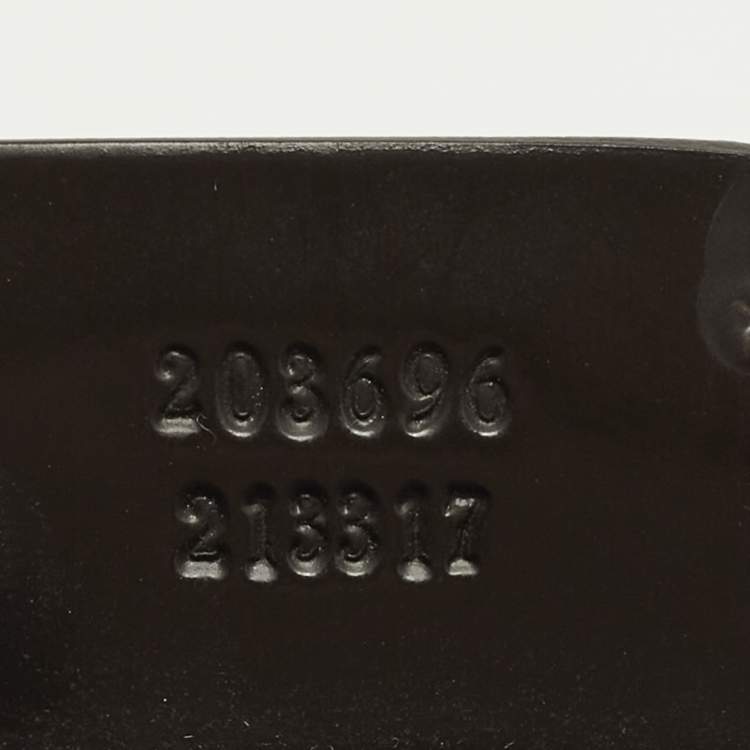 Pre Owned Gucci Joy Dark Brown GG Supreme Canvas and Patent Leather Boston Bag