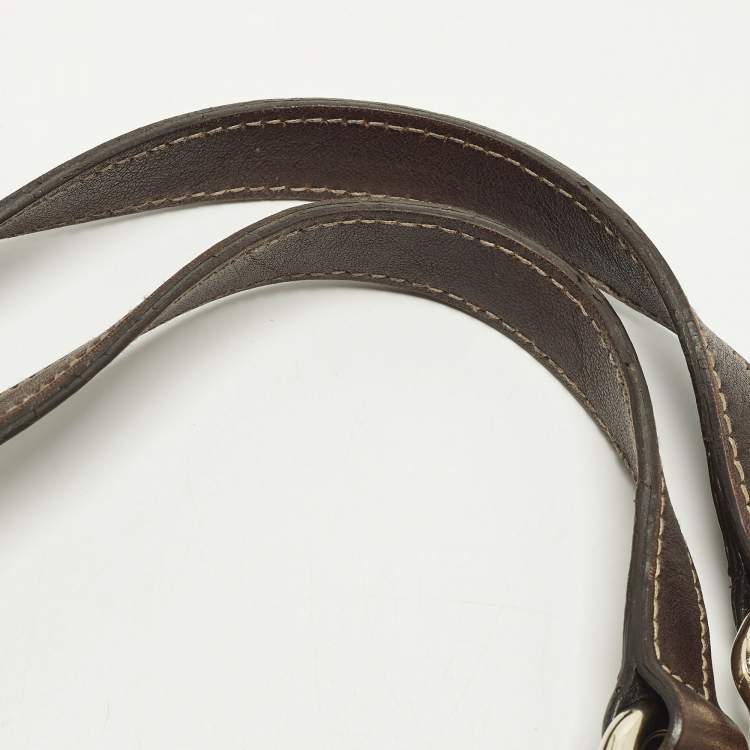 Pre Owned Gucci Positano Scarf Beige/Brown GG Canvas Tote