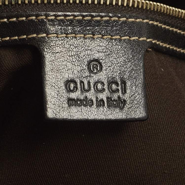 Pre Owned Gucci Positano Scarf Beige/Brown GG Canvas Tote