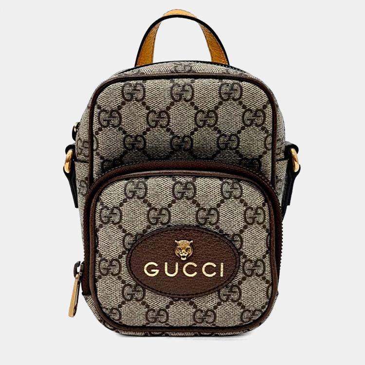 Pre Owned Gucci Beige PVC Neo Vintage Mini Bag (658556)