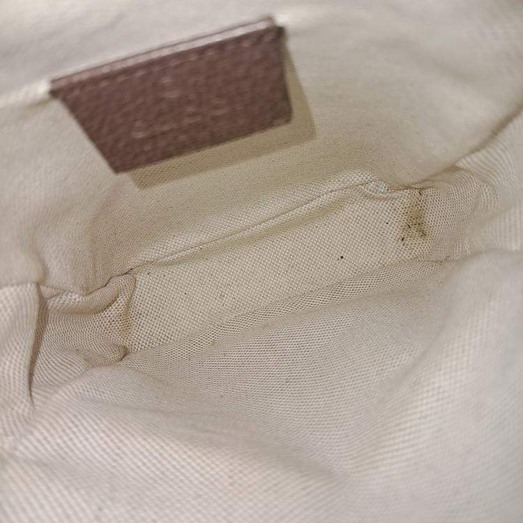 Pre Owned Gucci Beige PVC Neo Vintage Mini Bag (658556)