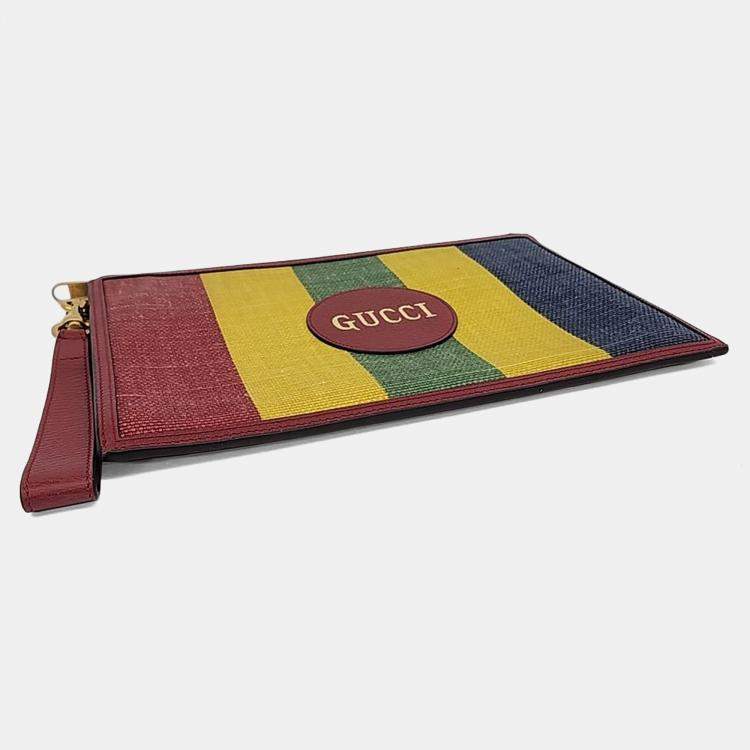Pre Owned Gucci Multicolor Fabric Off the Grid Clutch (625602)