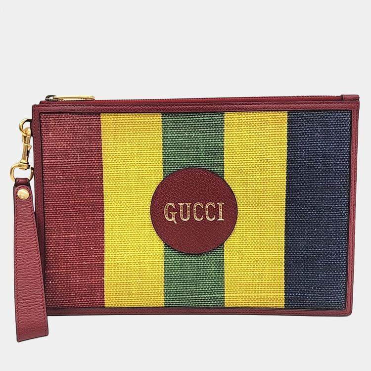 Pre Owned Gucci Multicolor Fabric Off the Grid Clutch (625602)