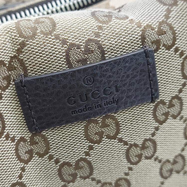 Pre Owned Gucci Beige Fabric Jacquard Boston Bag (449167)