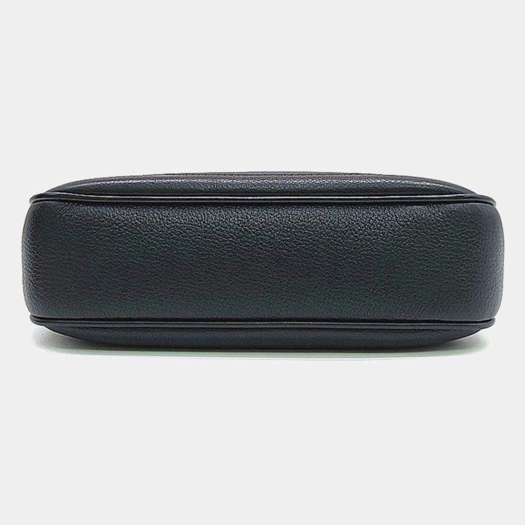 Pre Owned Gucci Black Leather Aphrodite Shoulder Bag Small (731817)