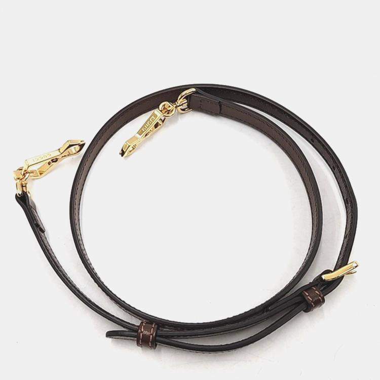 Pre Owned Gucci Beige, Brown Coated Canvas Horsebit 1955 Mini Top Handle Bag