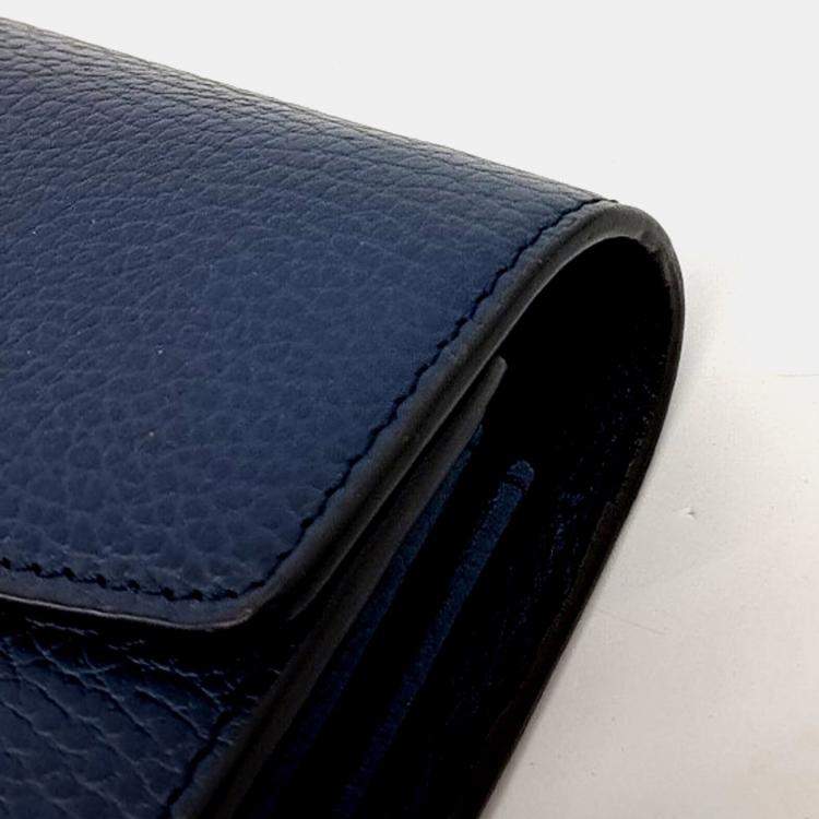 Pre Owned Gucci Navy Blue Leather Dionysus Mini Chain Bag