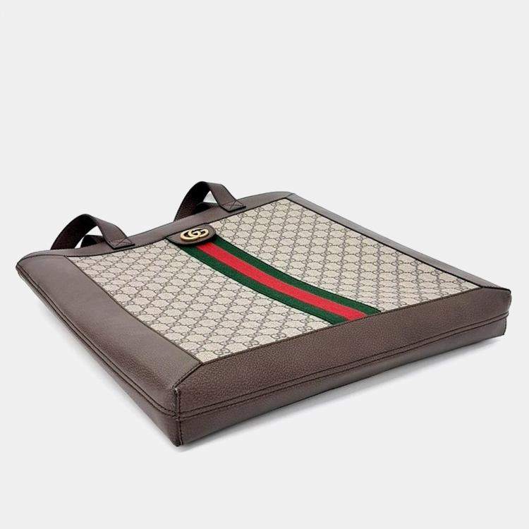 Pre Owned Gucci Multicolor PVC Gucci Ophidia GG Supreme Tote Bag (519335)