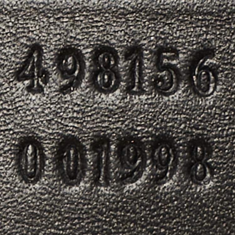 Pre Owned Gucci Padlock Small Black Guccissima Leather Tote