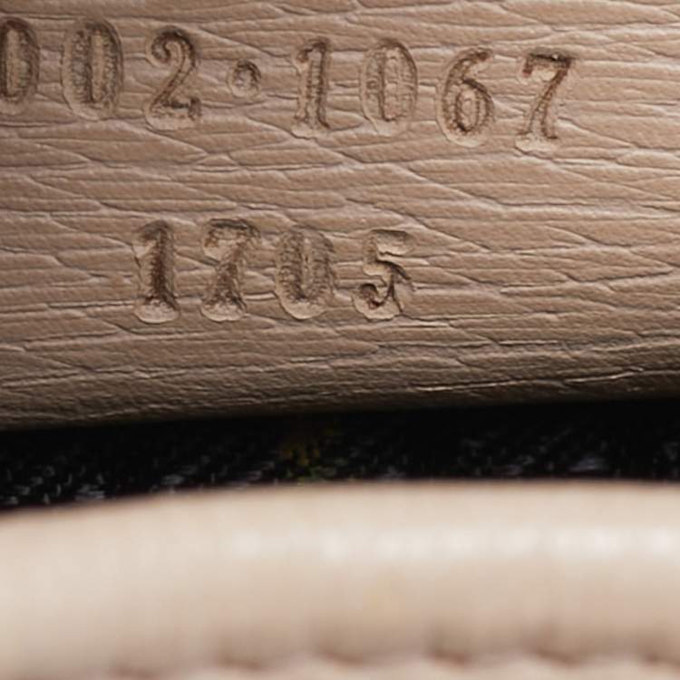 Pre Owned Gucci Jackie Bardot Light Pink Leather Shoulder Bag