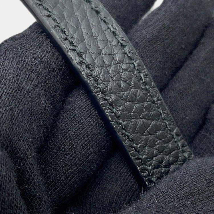 Pre Owned Gucci Soho Interlocking G Shoulder Bag Black/Beige Leather