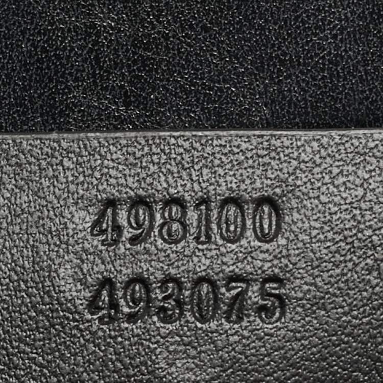 Pre Owned Gucci Sylvie Web Small Black Matelassé Leather GG Marmont Top Handle Bag