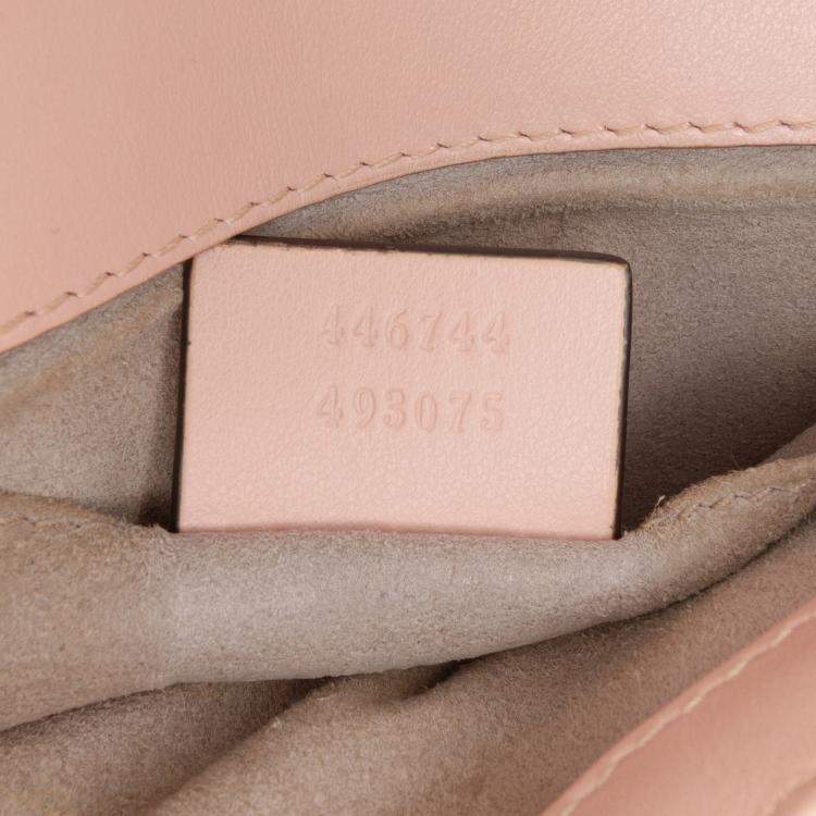 مملوكة مسبقًا Gucci Pink Small GG Marmont Matelasse Leather Shoulder Bag 