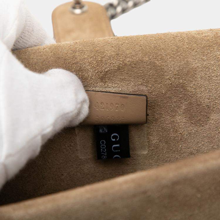 Pre Owned Gucci Brown Small GG Supreme Dionysus Crossbody