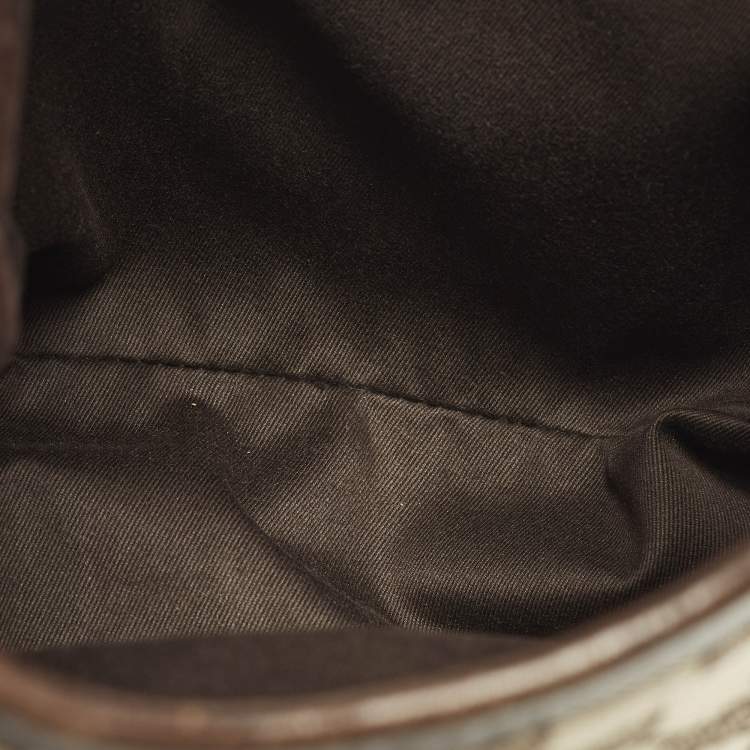 مملوكة مسبقًا Gucci Beige/Brown GG Canvas and Leather Hobo