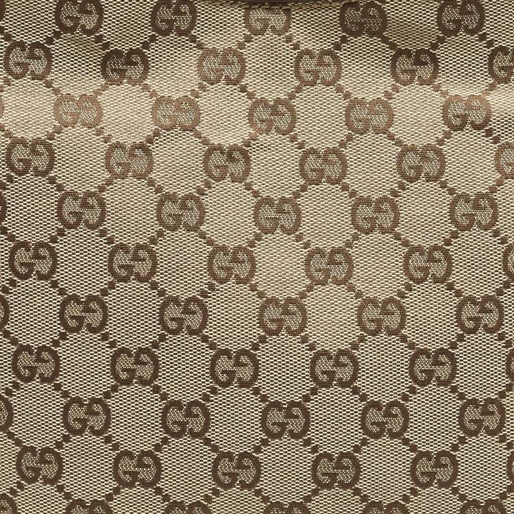 مملوكة مسبقًا Gucci Beige/Brown GG Canvas and Leather Hobo