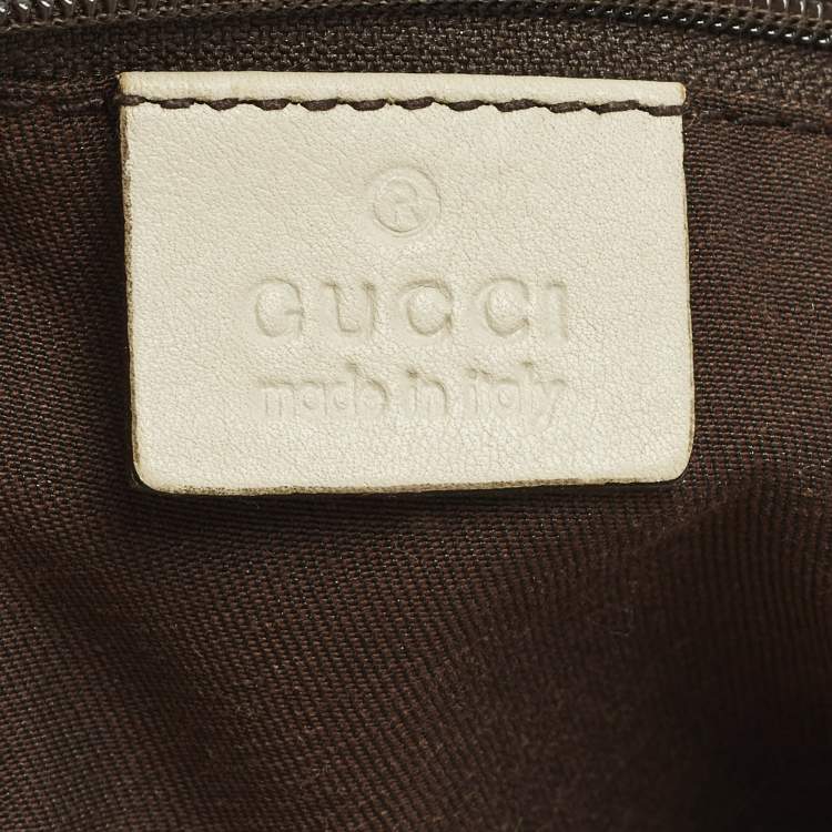 مملوكة مسبقًا Gucci Sukey Medium Beige GG Canvas and Leather Tote