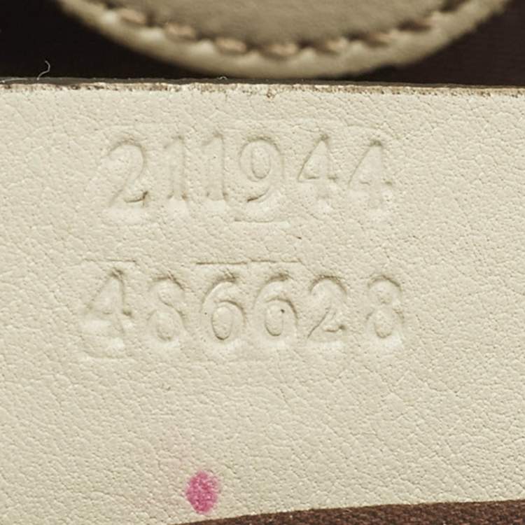 مملوكة مسبقًا Gucci Sukey Medium Beige GG Canvas and Leather Tote