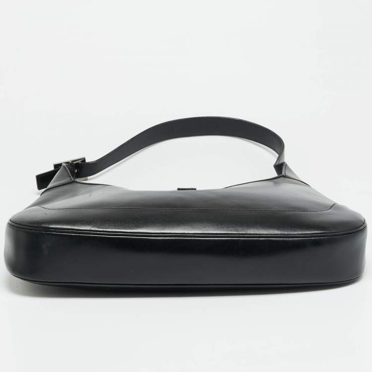 مملوكة مسبقًا Gucci Jackie Black Leather Shoulder Bag