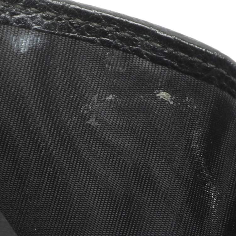 Pre Owned Gucci GG Marmont Black Leather Bifold Wallet