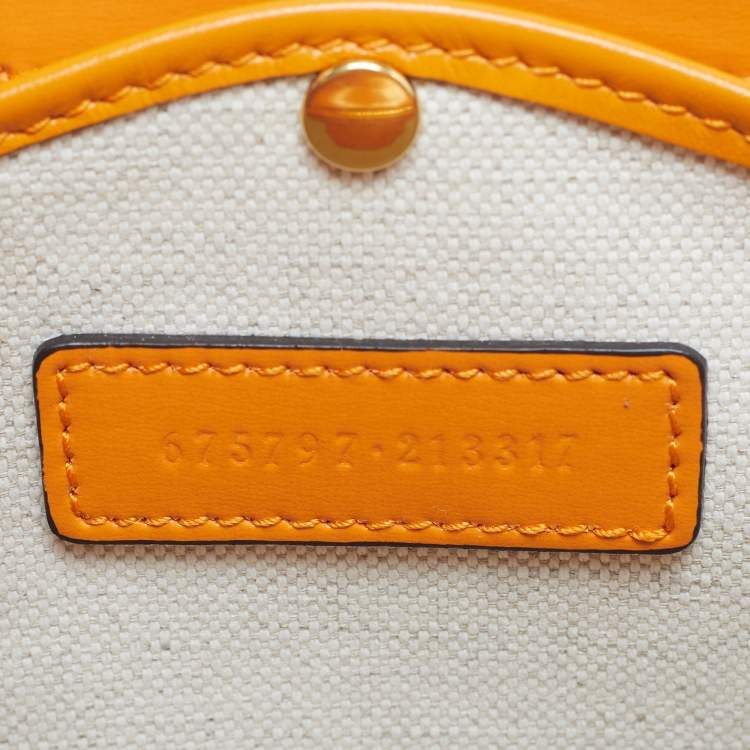 Pre Owned Gucci Bamboo 1947 Small Mustard Yellow Leather Top Handle Bag